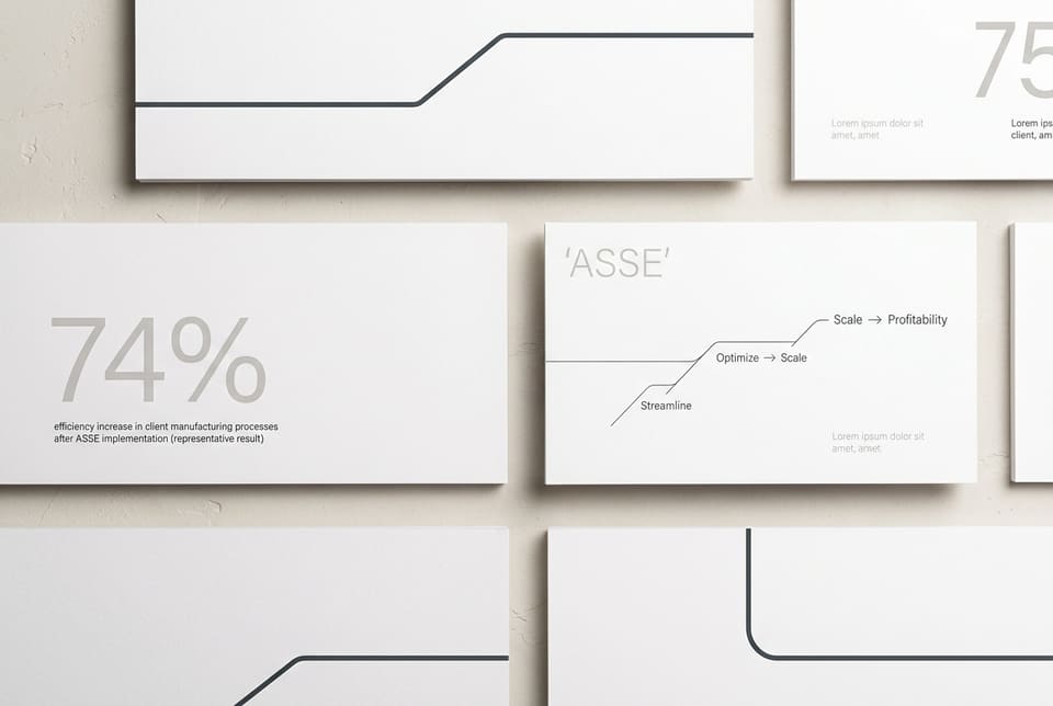 ASSE — Operations Advisory — esempio di stile minimalista