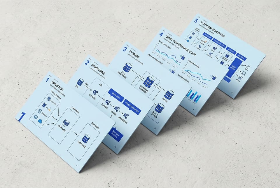 Data Platform Deck — concept Minimalista